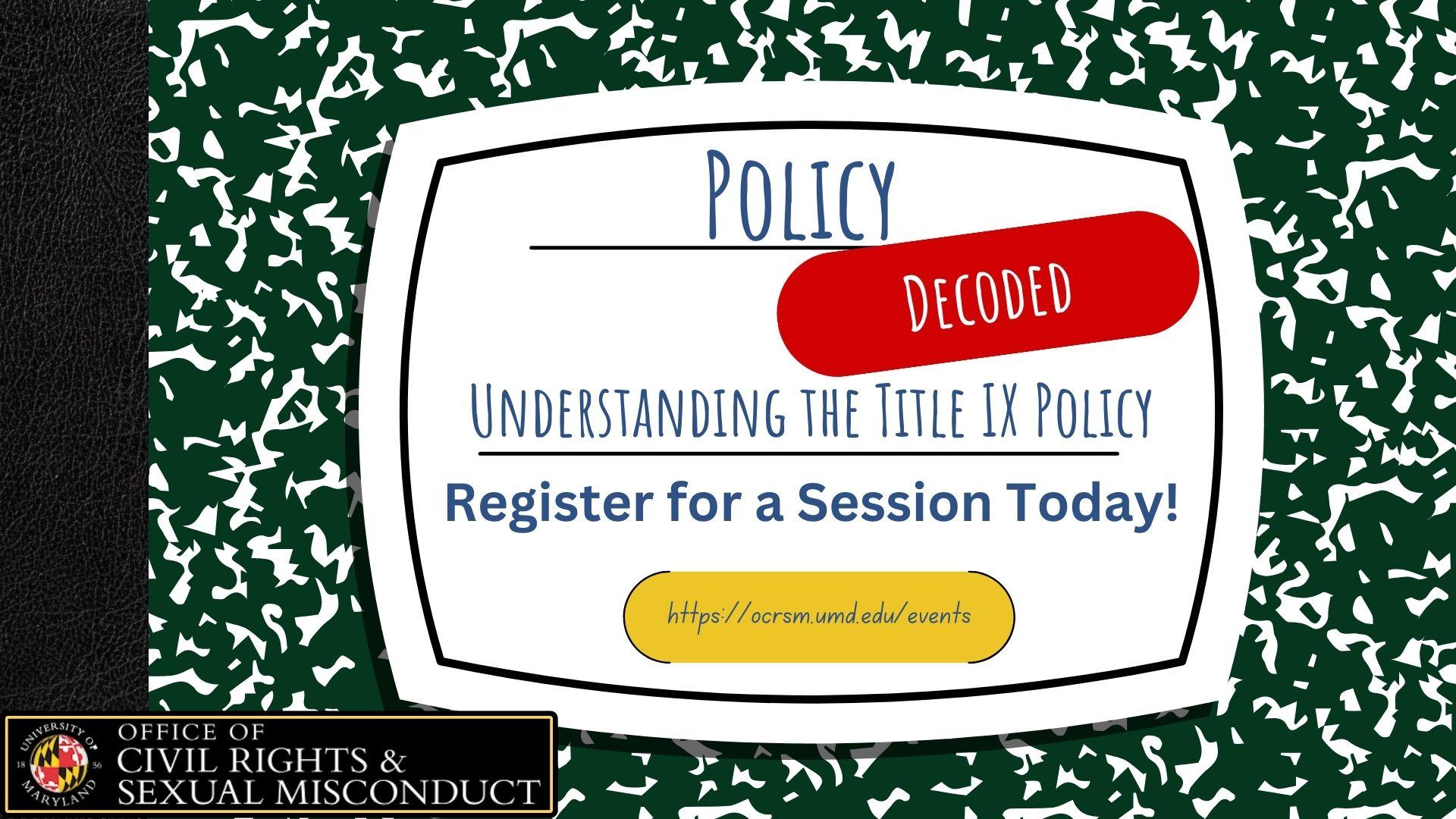 Policy Decoded Event Flyer